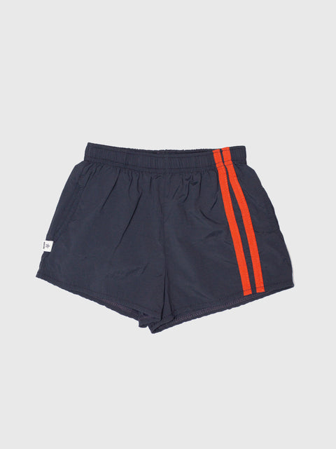 Two Stripe Track Shorts in Navy/Red