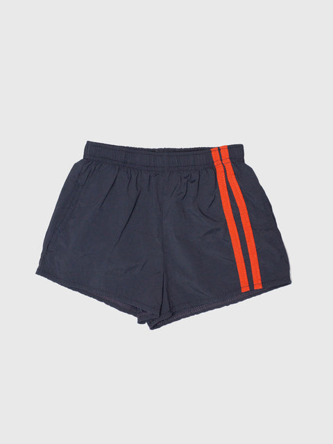Two Stripe Track Shorts in Navy/Red