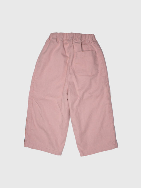 Twill Pull-On Pants in Pink