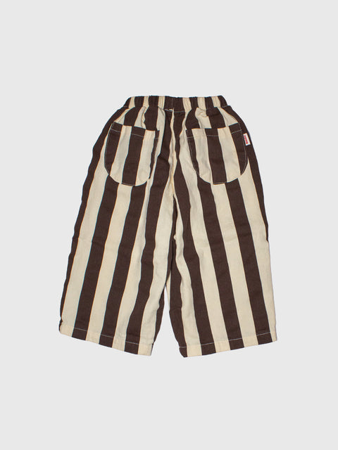 Stripe Kick Pants in Chocolate/Cream