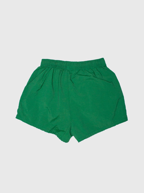 Two Stripe Track Shorts in Green/Navy