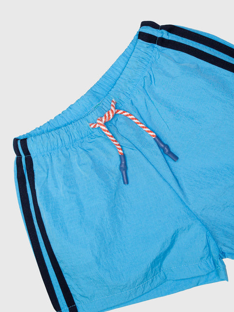 Nylon Sporty Shorts in Blue