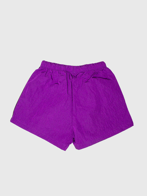 Nylon Sporty Shorts in Purple