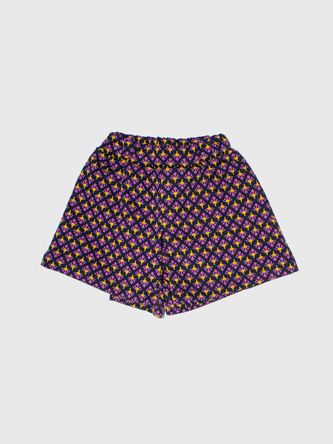 Geometric Shorts in Purple