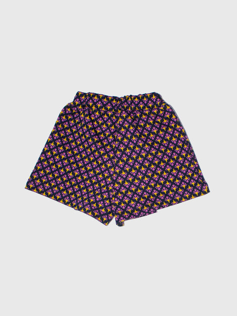 Geometric Shorts in Purple