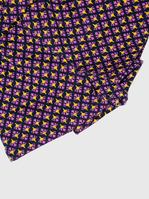 Geometric Shorts in Purple
