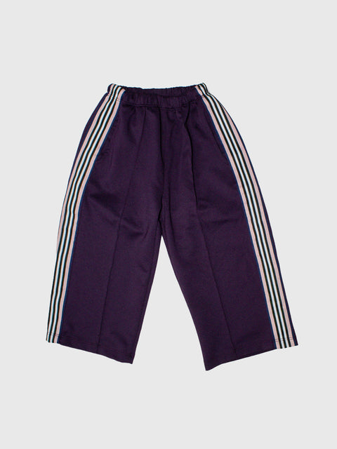 Relaxed Stripe Track Pants in Purple