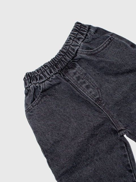 90's Denim in Washed Black