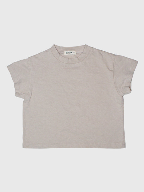 Boxy Tee in Putty