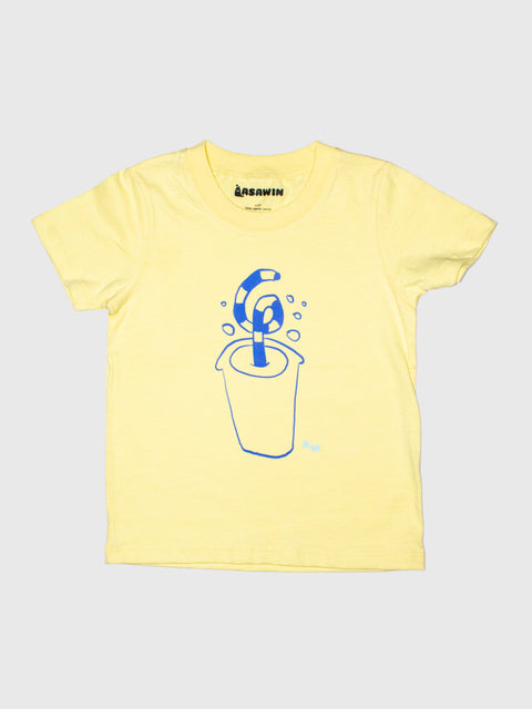 Smoothie Pop Tee in Pale Yellow