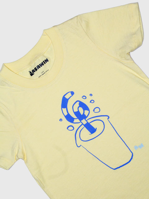 Smoothie Pop Tee in Pale Yellow