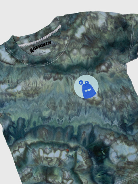 Goobi Tie Dye Tee in Teal