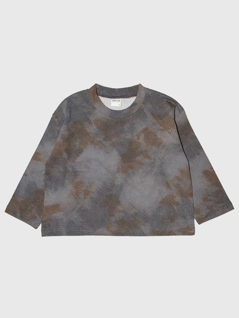 Cloud Dye Long Sleeve Tee in Stone