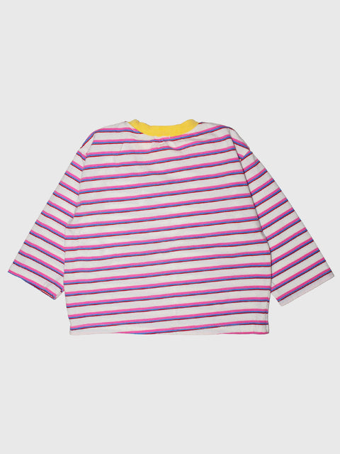 Retro Stripe Long Sleeve in Pink Multi