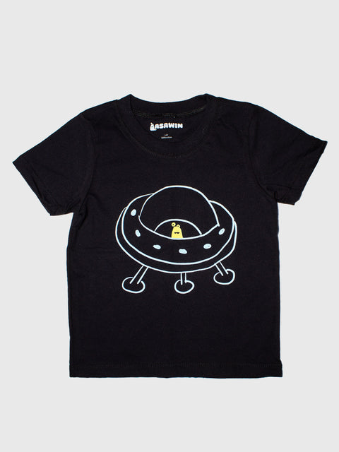 Goobi's Spaceship Tee in Black