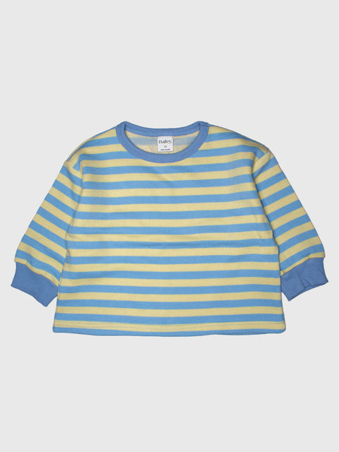 Stripe Sweatshirt in Blue/Yellow