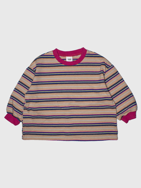 Stripe Long Sleeve in Pink/Beige