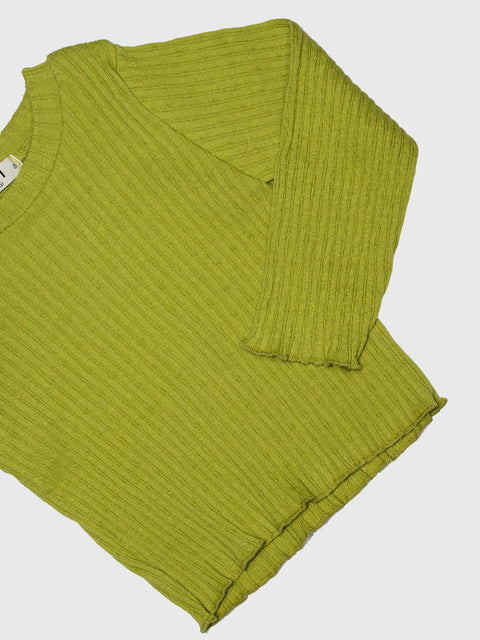 Ribbed Long Sleeve in Olive