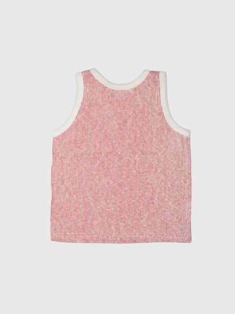 Ribbed Tank in Tomato