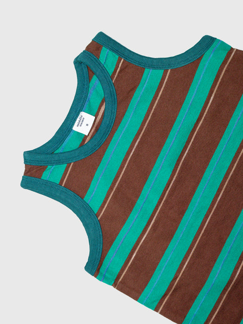 Striped Tank in Green Multi