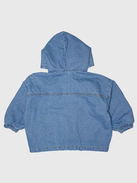 Front Pocket Anorak in Denim