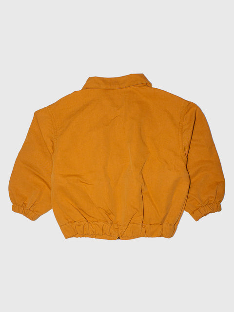 Canvas Zip Jacket in Ochre