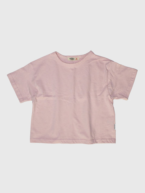 Everyday Boxy Tee in Pale Pink