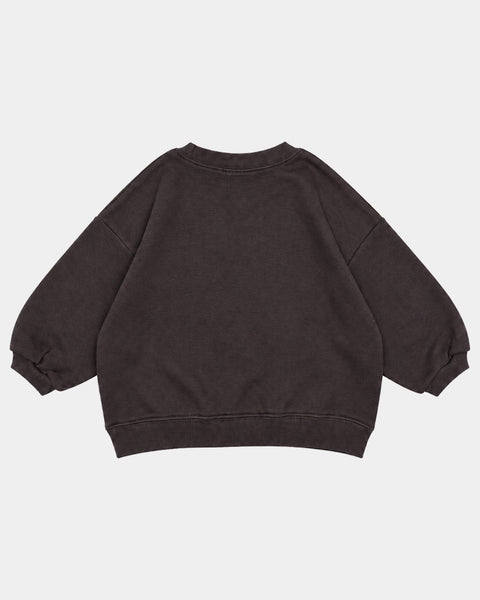 Boxy UFO Sweatshirt in Washed Black