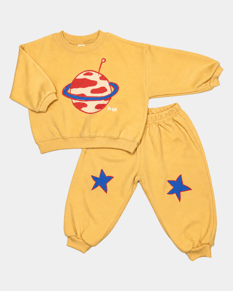 Star Joggers in Mustard