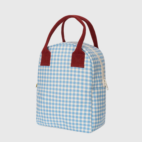 Zipper Lunch in Gingham Sky