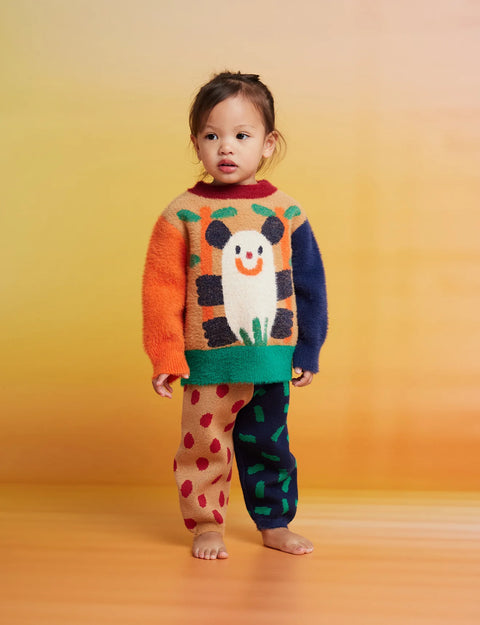 Zoo Crew Knit Pants in Multi Spots